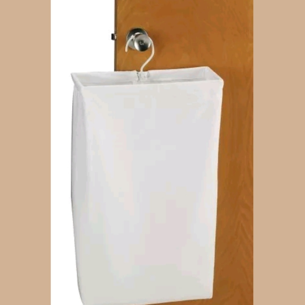 HOME ESSENTIALS CANVAS HANGING LAUNDRY BAG